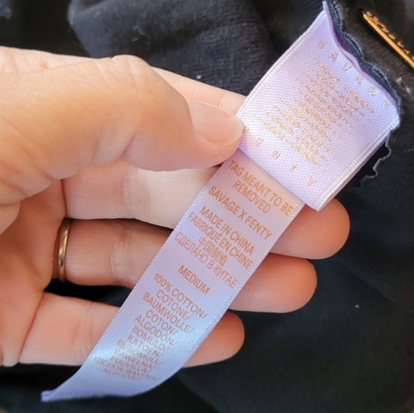 Savage X Fenty Pointelle Sleep Crop Top Size Medium - Picture 7 of 7